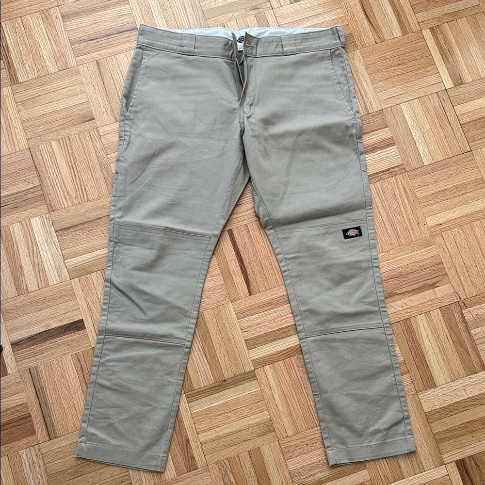 Dickies Men's Tan Work Chinos - Straight Leg